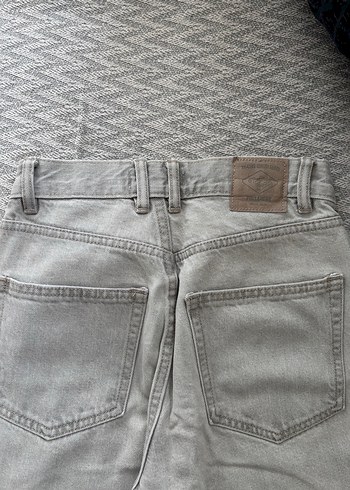 xs Beden Gri Midi Denim Kadın Kot Pantolon
