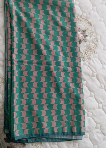 Pastel Renkli Kadın İpek Şal - Görsel 2