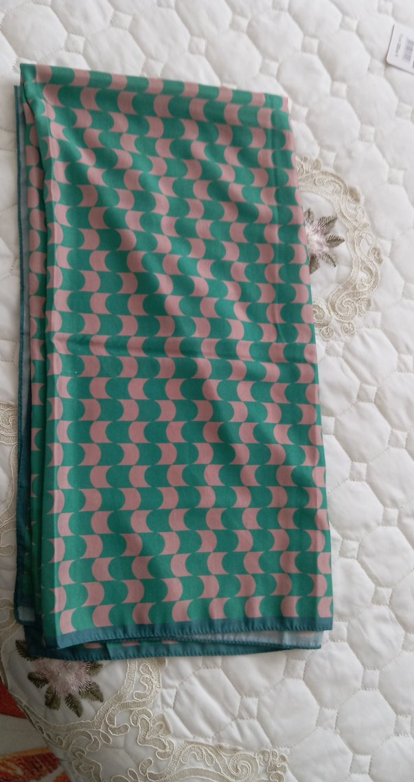 Pastel Renkli Kadın İpek Şal - Görsel 2