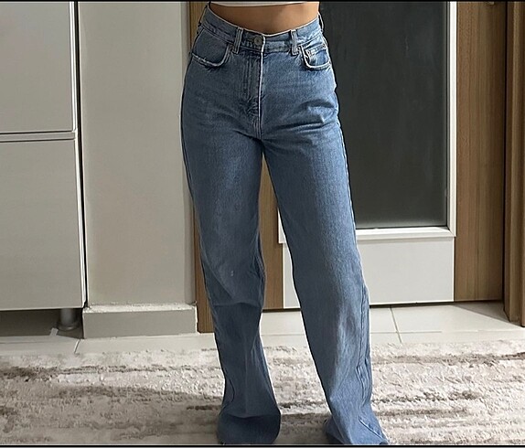 34 Beden mavi Renk Pull&Bear Yüksel Bel Jean