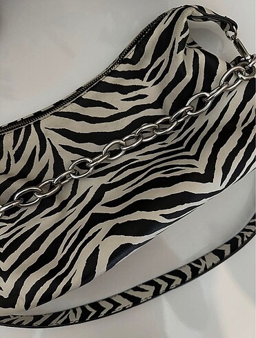 Bershka Bershka Zebra Desenli Çanta