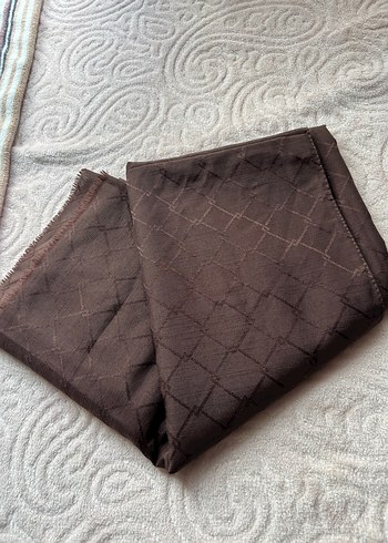 Drapeli Kahverengi Kadın Şal - Görsel 2