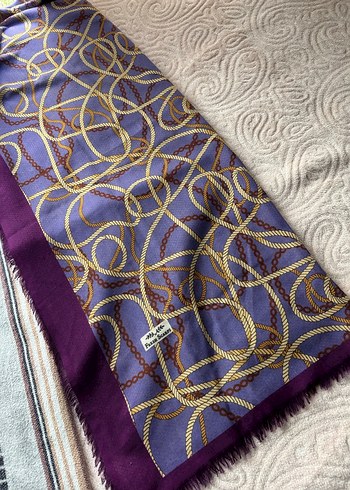 Püsküllü Mor Bohem Kadın Şal - Görsel 3