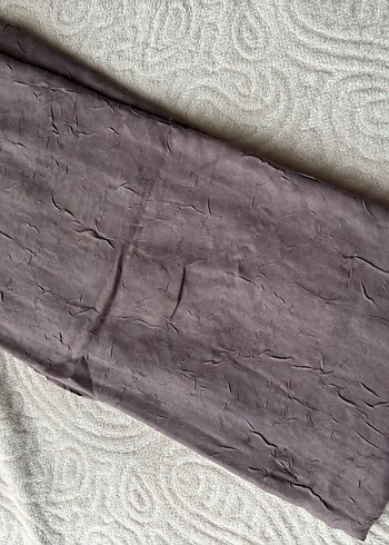 Bej Gri Keten Kadın Şal - Görsel 2