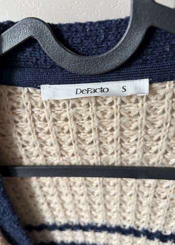 Bohem Tarzı Boğazlı Çizgili Kadın hırka - Görsel 2