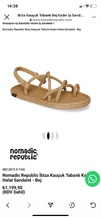 Nomadic Republic Nomadic republic ıbıza halat sandalet