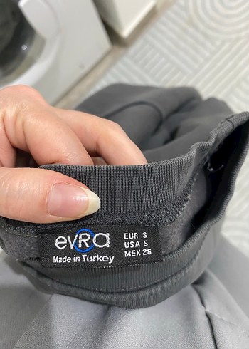 Gri Kadın Sweatshirt, Salaş Kesim, Uzun Kollu - Görsel 5