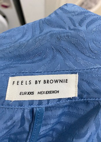 Düğmeli Mavi Denim Kadın Blazer - Görsel 4