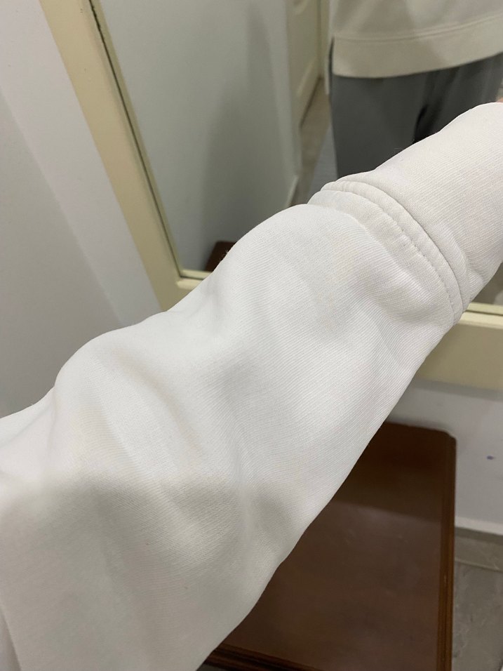 Beyaz Şapkalı Kadın Sweatshirt - Görsel 5