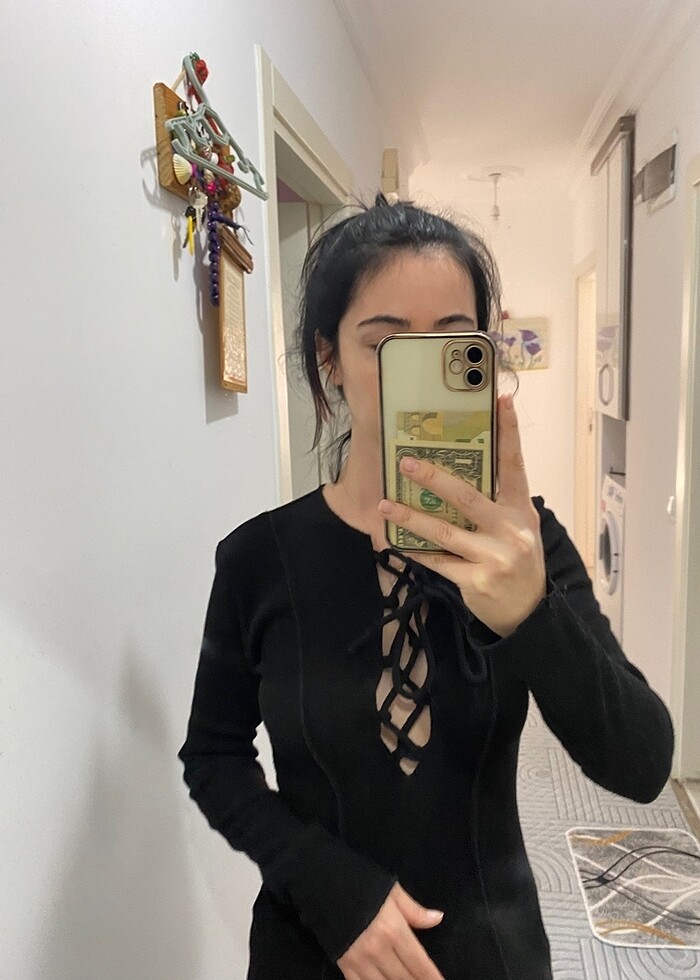 Siyah elbise - Görsel 3