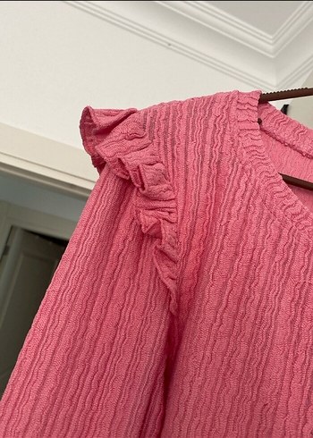 Bej renk kazak
Pembe renk bluz - Görsel 7