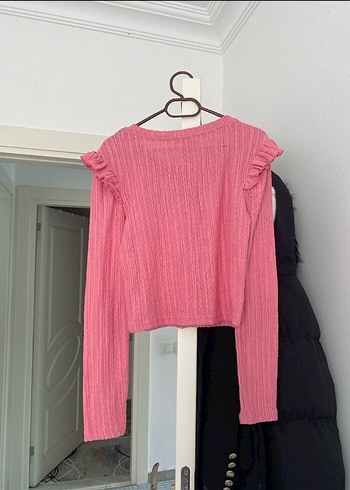 Bej renk kazak
Pembe renk bluz - Görsel 6