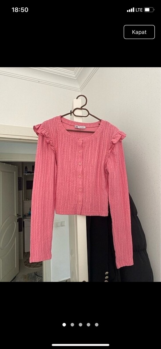 Bej renk kazak
Pembe renk bluz - Görsel 5