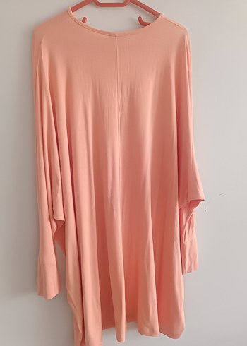 Pembe Uzun Kollu Salaş Tunik - Görsel 5