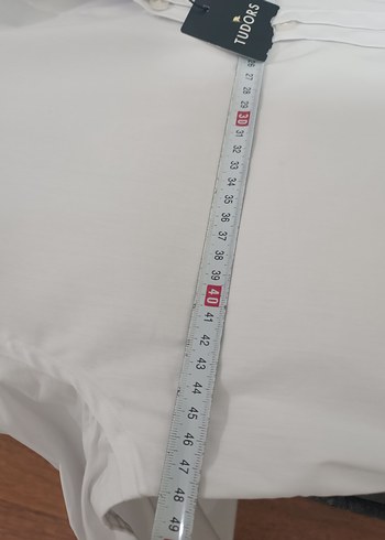 Erkek Beyaz Uzun Kollu Pamuklu Gömlek - Görsel 4