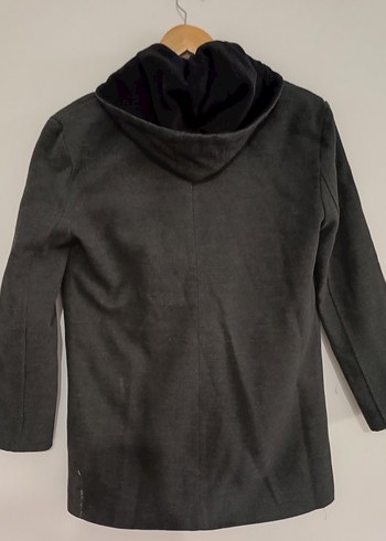 Gri Düğmeli Erkek çocuk kaban - Görsel 8