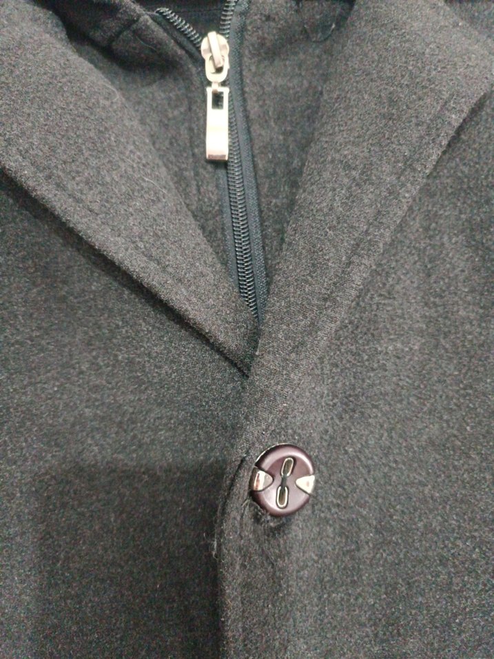 Gri Düğmeli Erkek çocuk kaban - Görsel 4