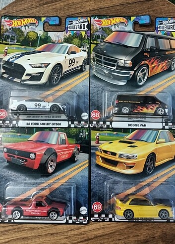 Hot Wheels Premium 4 lü Set