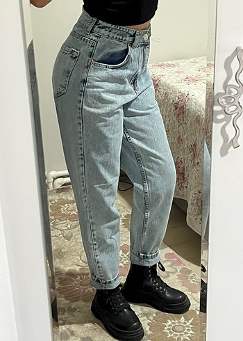 Diğer Buz mavi mom jean