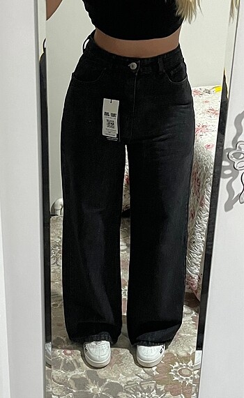 Koyu füme jean