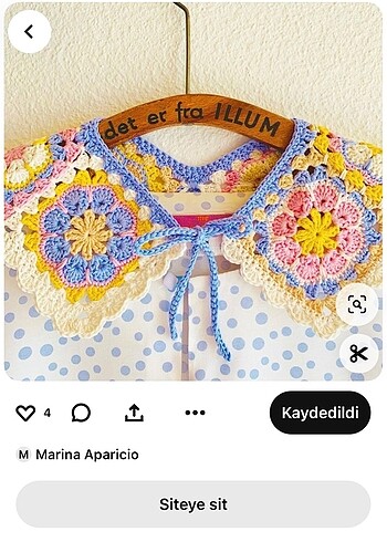 Diğer Renkli patchwork yakalık/ yaka