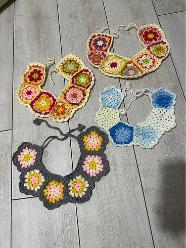  Beden çeşitli Renk Renkli patchwork yakalık/ yaka