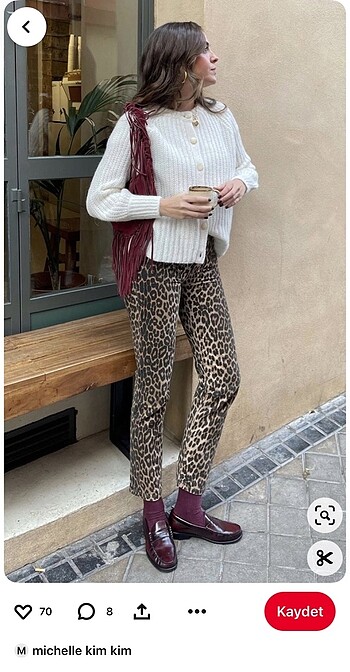 Zara leopar pantolon