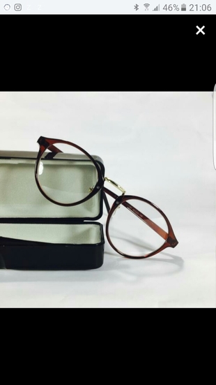 Kahve Retro Optik Gözlük
