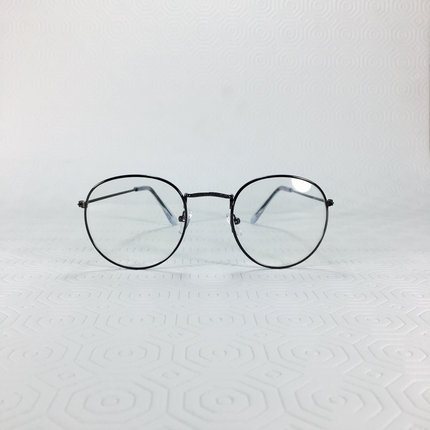 Diğer Gri Çerçeve Retro Optik Gözlük