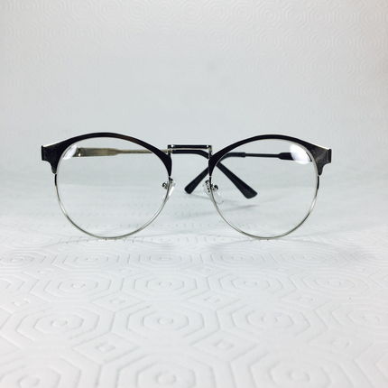 Gümüş Çerçeve Retro Optik Gözlük