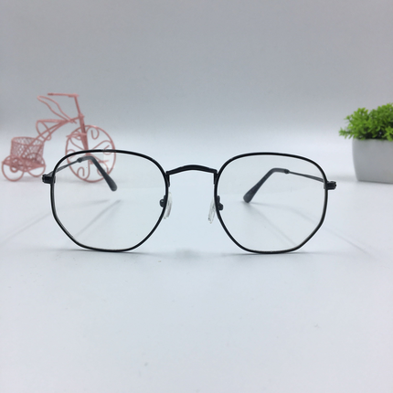Altıgen Çerçeve Retro Optik Gözlük