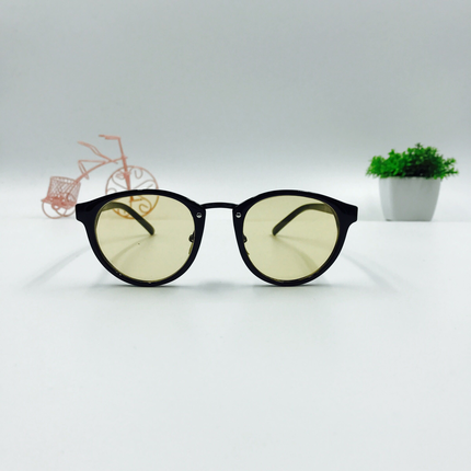 Amber Lens Retro Gözlük 