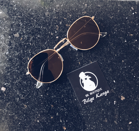 universal Beden Gold Lens Retro Gözlük