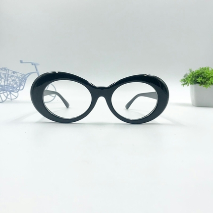 Siyah Çerçeve Optik Lens Kurt Cobain Gözluk