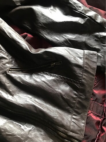 H&M grunge vintange deri ceket