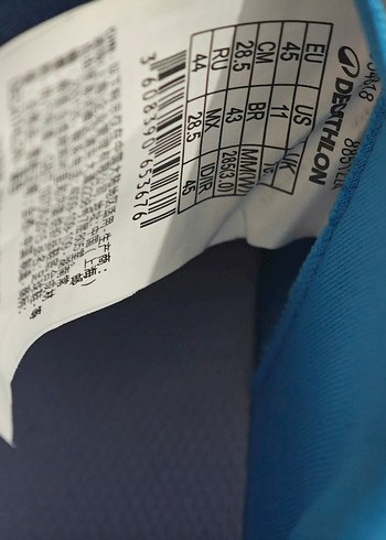 Bağcıklı Mavi Renkli Erkek Futbol Ayakkabısı - Görsel 4