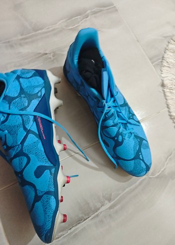 Bağcıklı Mavi Renkli Erkek Futbol Ayakkabısı - Görsel 2