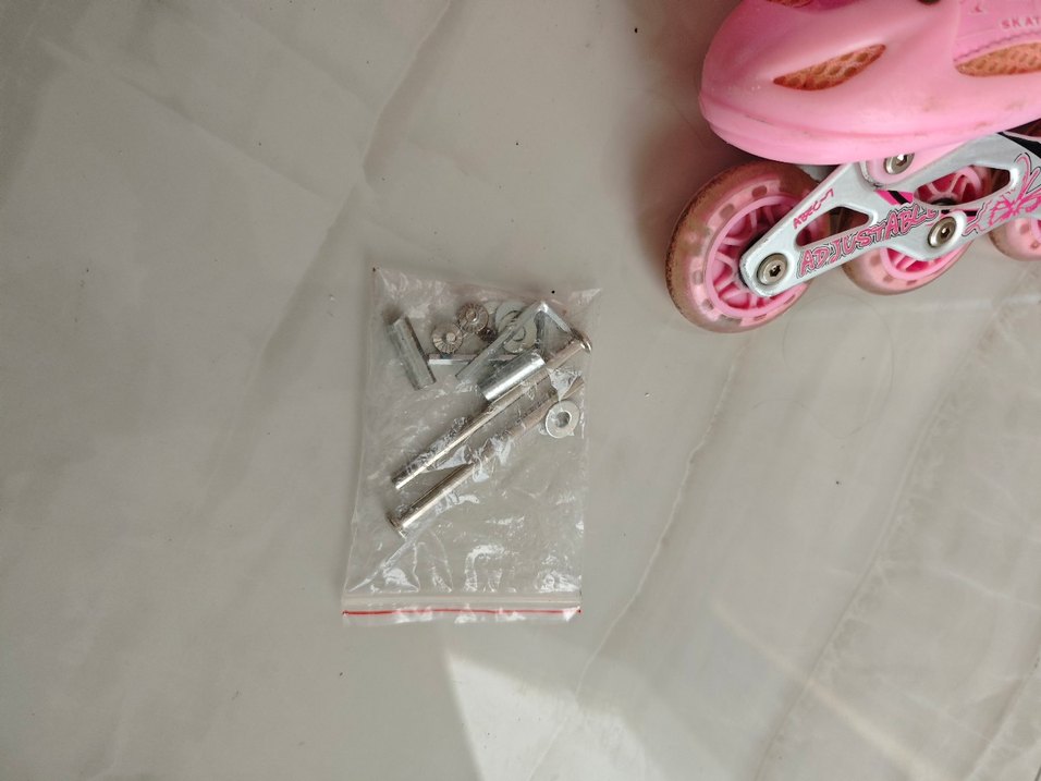 Pembe desenli  Bağcıklı kız Paten - Görsel 4