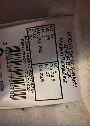 Kız Çocuk Siyah Kauçuk Botlar Velcro - Görsel 4