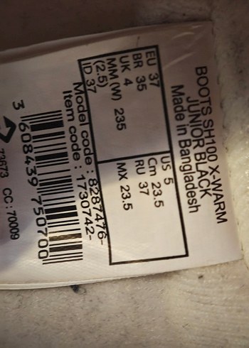 Kız Çocuk Siyah Kauçuk Botlar Velcro - Görsel 5