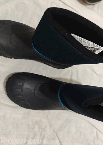 siyah erkek Çocuk Lastik Bot Velcro