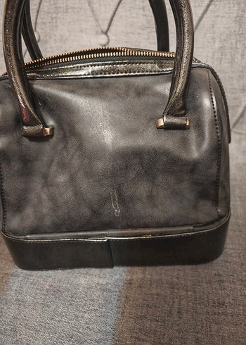 Siyah Deri Kadın El Çantası - Galanti - Görsel 5