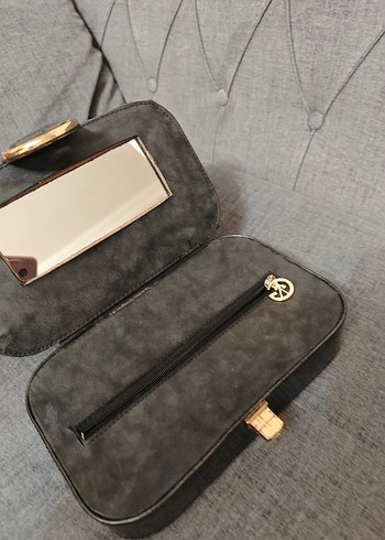 Siyah Deri Kadın El Çantası - Galanti - Görsel 2