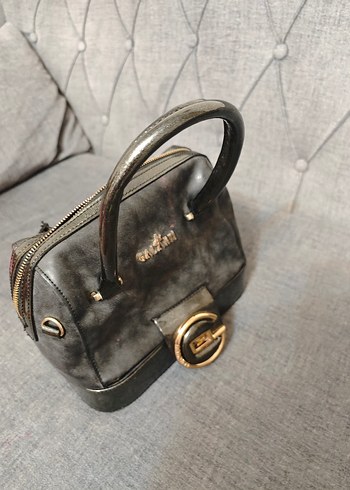 Siyah Deri Kadın El Çantası - Galanti - Görsel 3