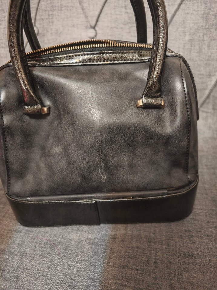 Siyah Deri Kadın El Çantası - Galanti - Görsel 5