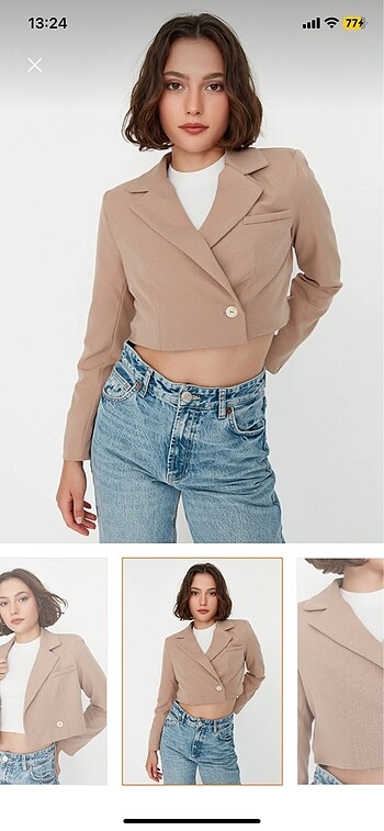 Trendyol & Milla Crop blazer ceket
