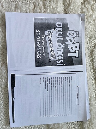 Okul öncesi öğretmenliği soru bankası