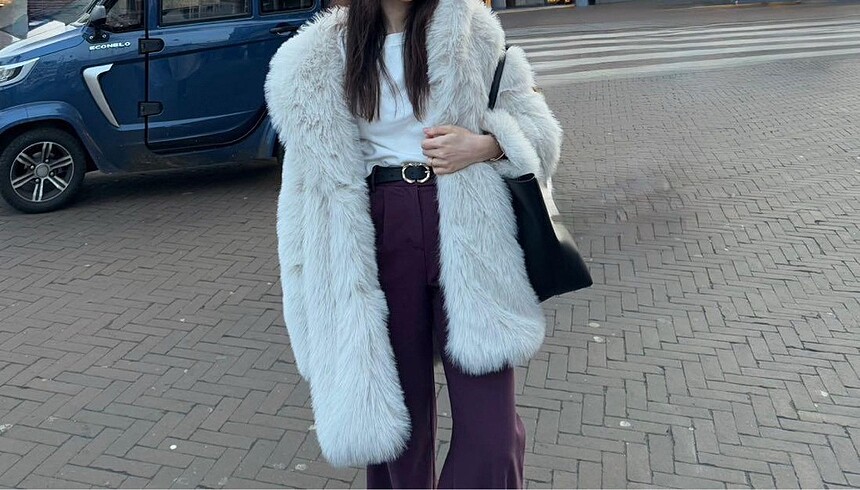 l Beden Zara Peluş Kürk