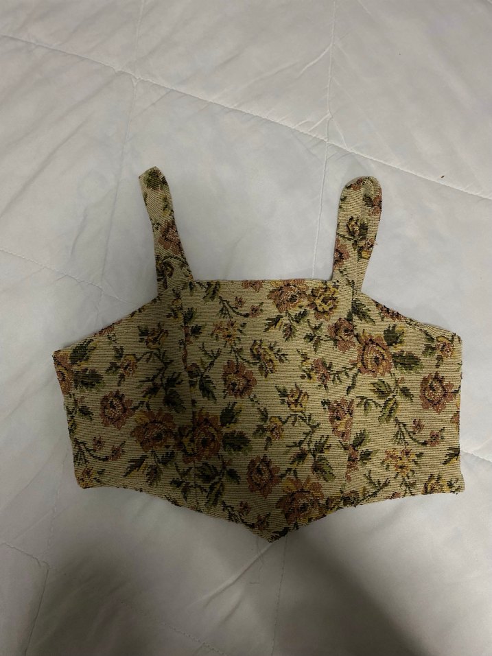 Bej Kadın Mini Straplez Bantlı Bustiyer - Görsel 2