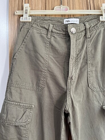 36 Beden haki Renk Zara kargo pantolon